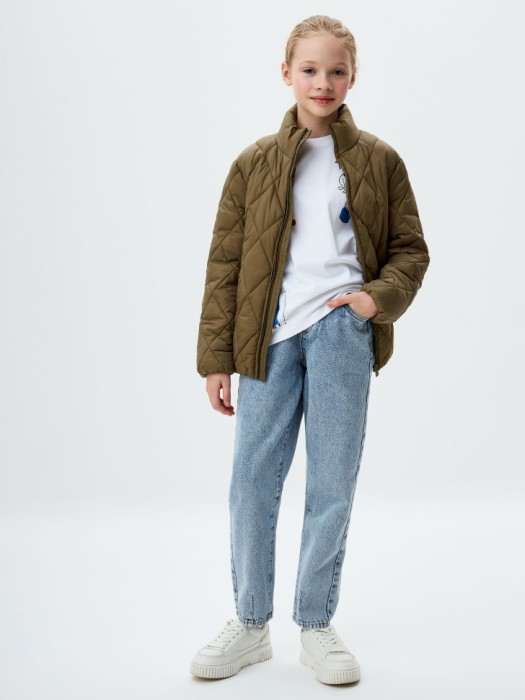 джинсы paperbag fit для девочек 4640226749299 фотография