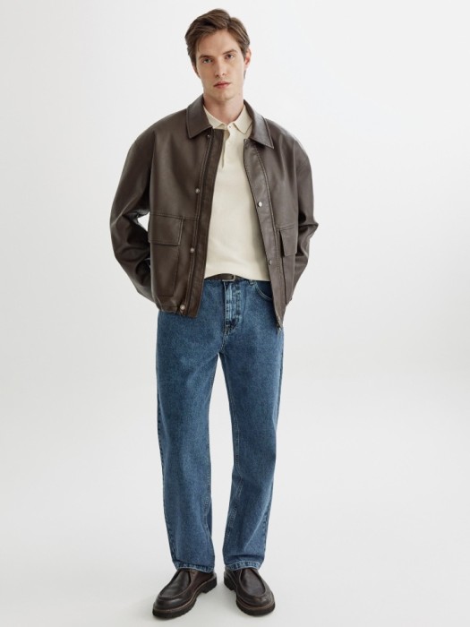 джинсы прямого кроя со средней посадкой от бренда sela вид слева