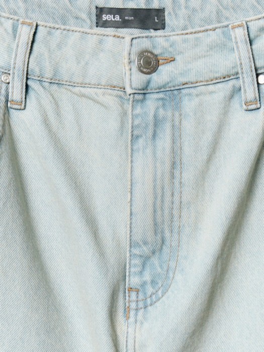 джинсы прямого кроя со средней посадкой из хлопка спереди