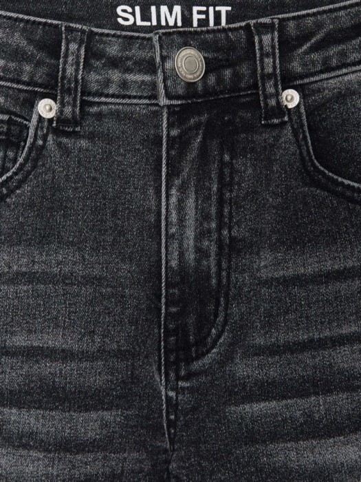 джинсы slim fit для мальчиков из хлопка спереди