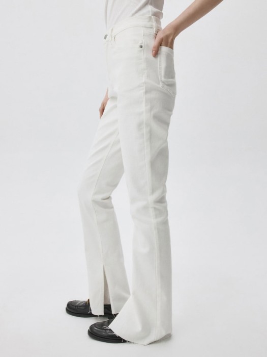 джинсы slim fit с разрезами из россии вид сбоку