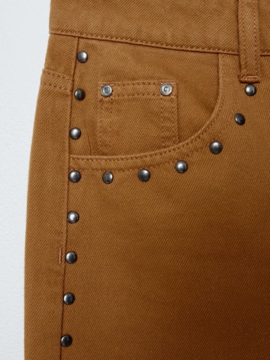 джинсы straight fit из линейки  young классического стиля с лицевой стороны