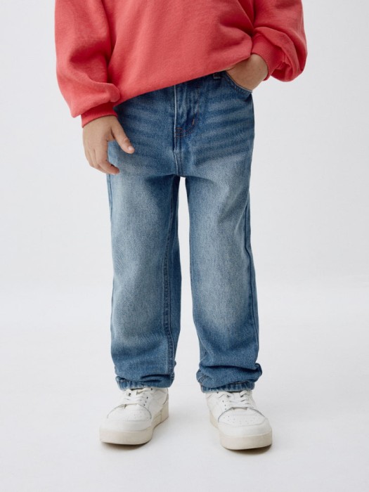 джинсы straight fit на резинке для мальчиков 4680704850413 фотография