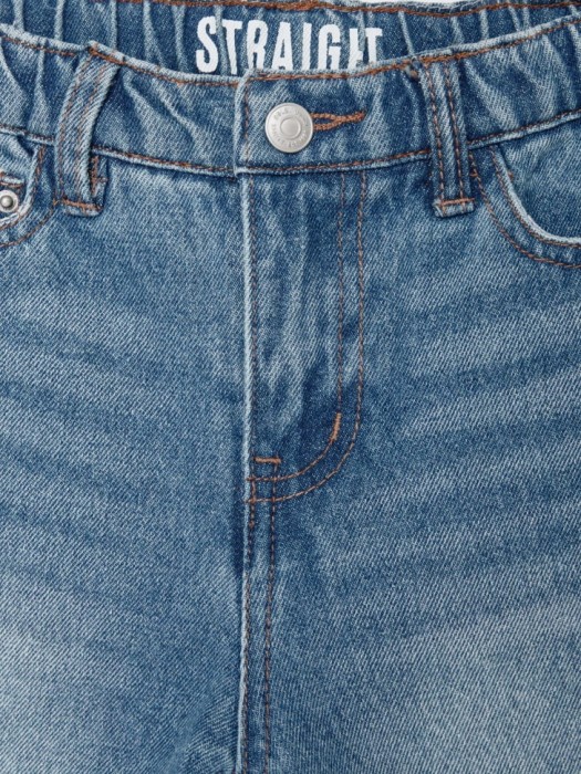 джинсы straight fit на резинке для мальчиков из россии вид сбоку