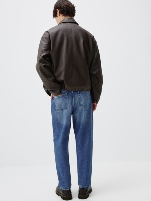 джинсы straight fit со средней посадкой из россии вид сбоку