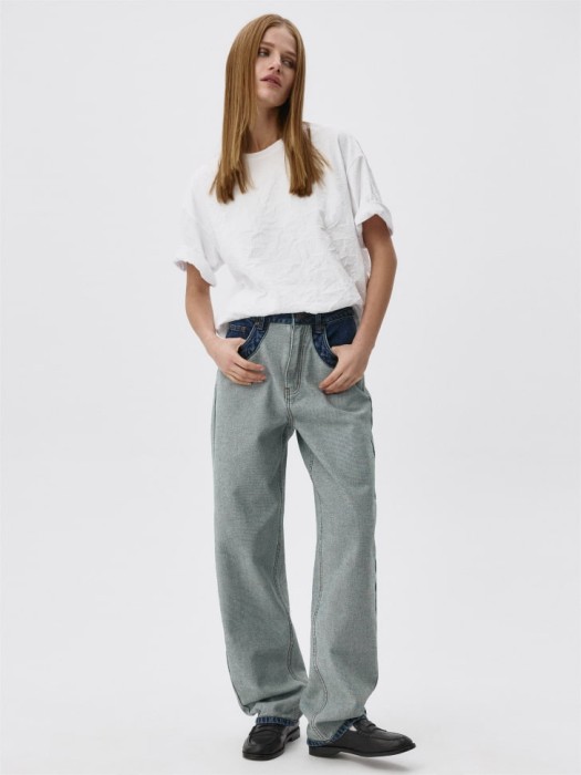 джинсы tapered с эффектом изнанки 4680704413434 фотография