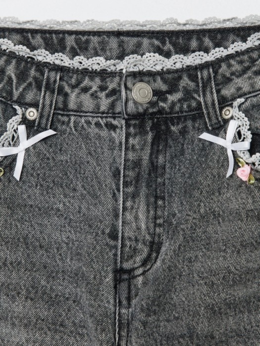 джинсы wide leg с градиентом для девочек по цене 2799 руб вид справа