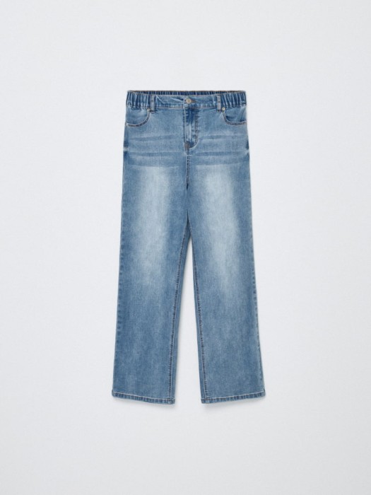 джинсы wide leg с увеличенной полнотой для девочек 4680798013473 фотография