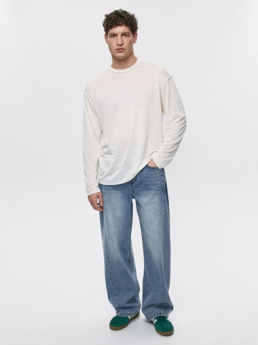 джинсы wide leg со средней посадкой 4680704748758 фотография