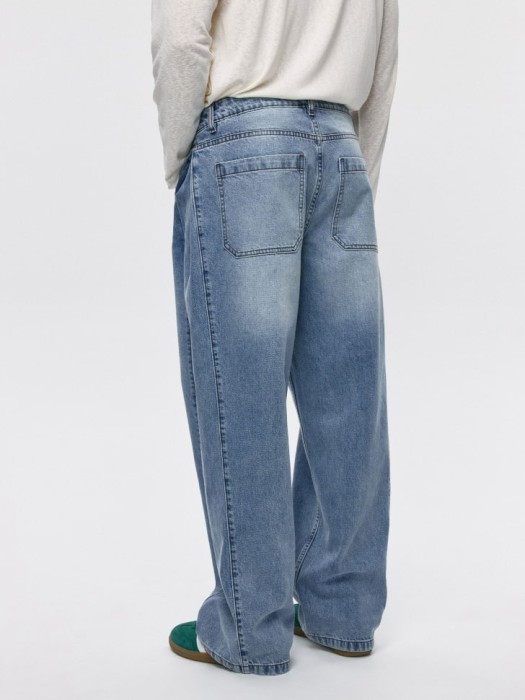 джинсы wide leg со средней посадкой из россии вид сбоку
