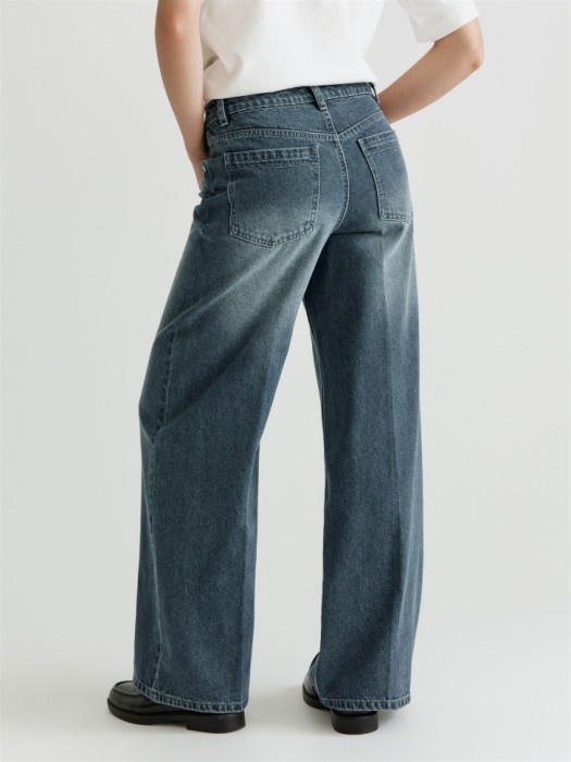 джинсы wide leg со стрелками по цене 3999 руб вид справа