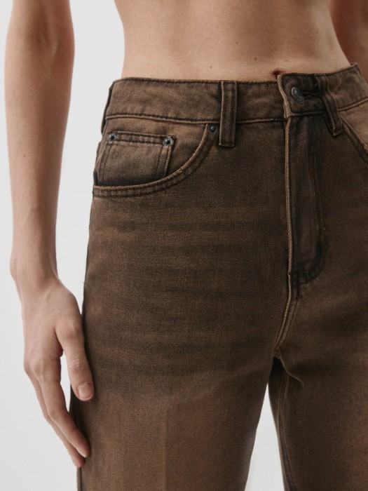 джинсы wide leg tall с тинтом классического стиля с лицевой стороны