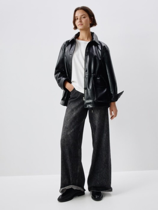 джинсы wide leg от бренда sela вид слева