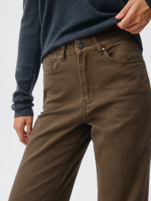 джинсы wide leg классического стиля с лицевой стороны