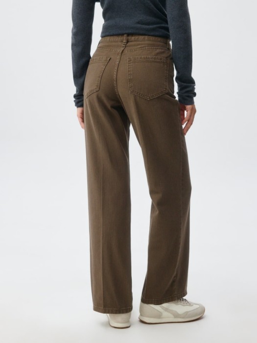 джинсы wide leg для взрослого возраста с изнаночной стороны