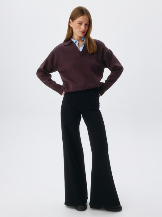 джинсы wide leg от бренда sela вид слева