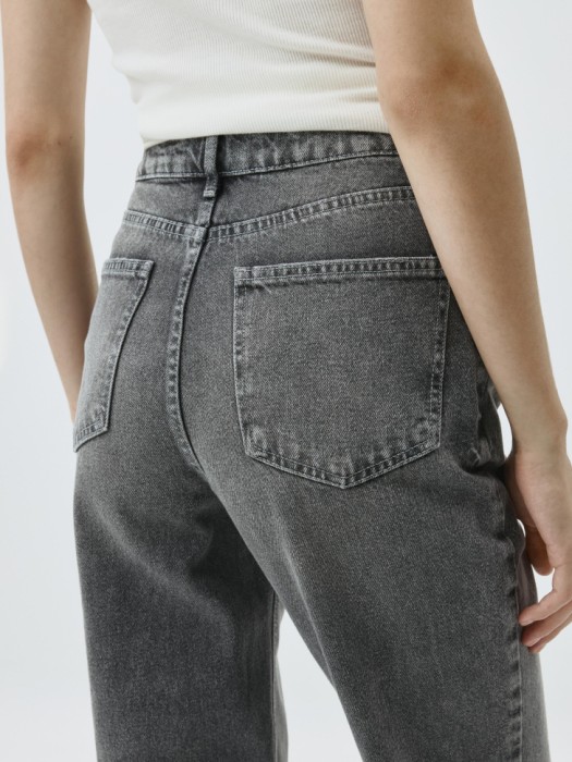 джинсы wide leg из хлопка спереди