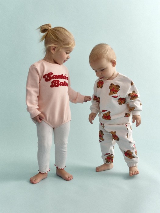 джоггеры из футера с начесом для малышей 4680798614779 фотография