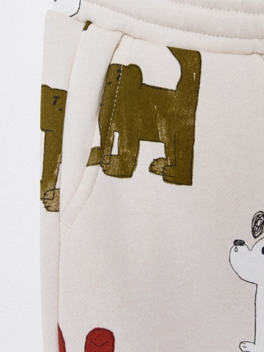 джоггеры с принтом детские из россии вид сбоку