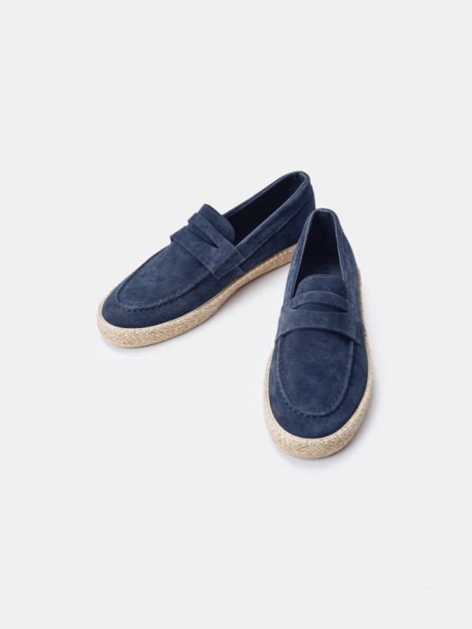 эспадрильи из натуральной замши от бренда sela вид слева