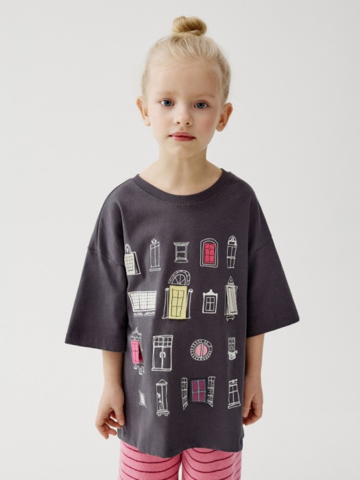 футболка для девочек из коллекции art people с «обществом юных архитекторов» 4610517714282 фотография