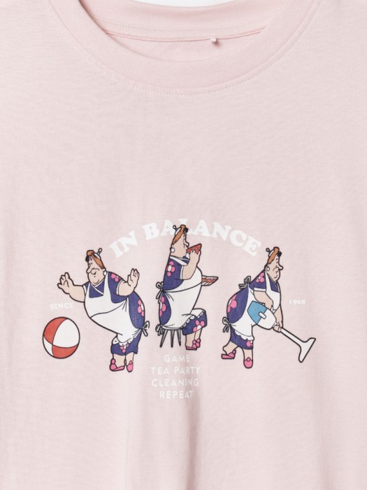 футболка для дома с принтом  x союзмультфильм от бренда sela вид слева