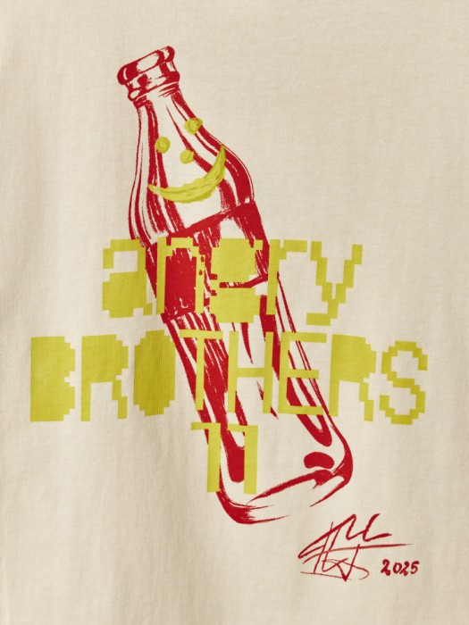 футболка для мальчиков из коллекции art people с angry brothers 11 винтажного стиля с лицевой стороны