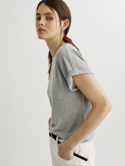 футболка из смесового тенселя с содержанием шерсти из россии вид сбоку