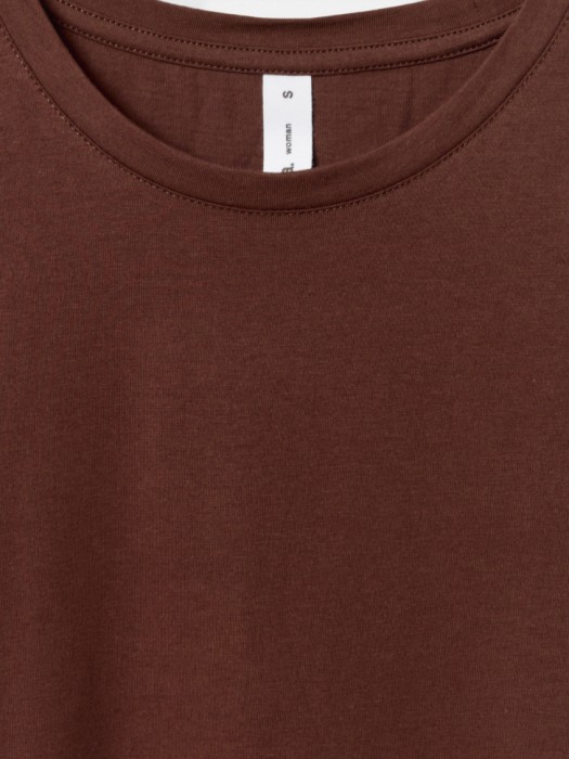 футболка мэри прямого кроя от бренда sela вид слева