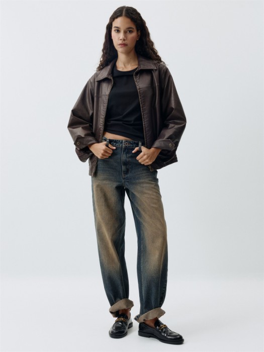 футболка мэри прямого кроя от бренда sela вид слева