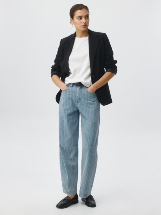 футболка мэри прямого кроя от бренда sela вид слева