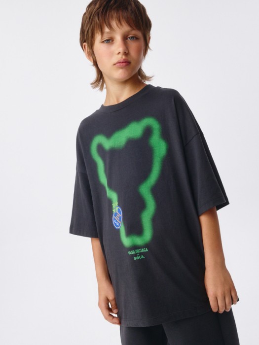 футболка оверсайз детская из коллекции  х vasilinciaga 4680798551883 фотография