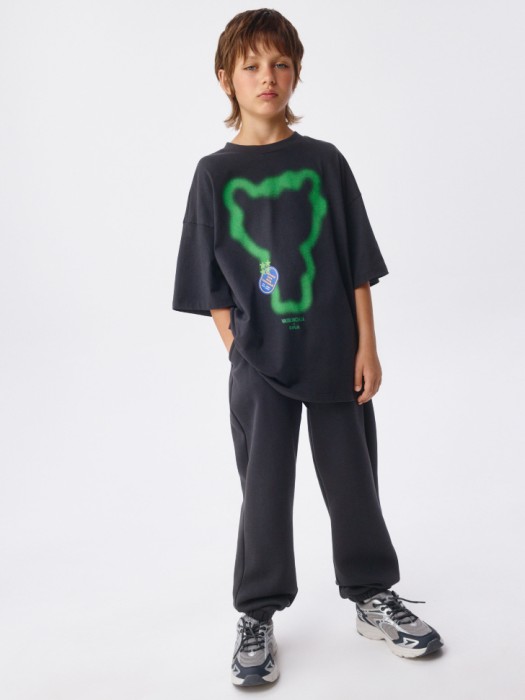 футболка оверсайз детская из коллекции  х vasilinciaga от бренда sela вид слева