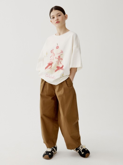 футболка оверсайз для девочек из коллекции art people с авророй ефимовой от бренда sela вид слева