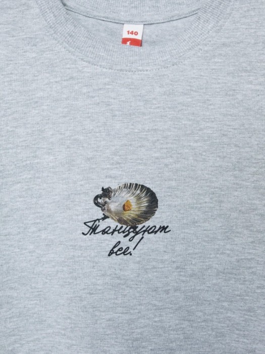 футболка оверсайз для девочек из коллекции  x мосфильм универсального стиля с лицевой стороны