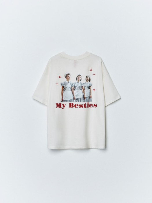 футболка оверсайз для девочек из коллекции  x мосфильм по цене 1299 руб вид справа