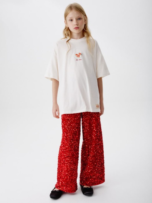 футболка оверсайз для девочек из коллекции  x мосфильм из россии вид сбоку