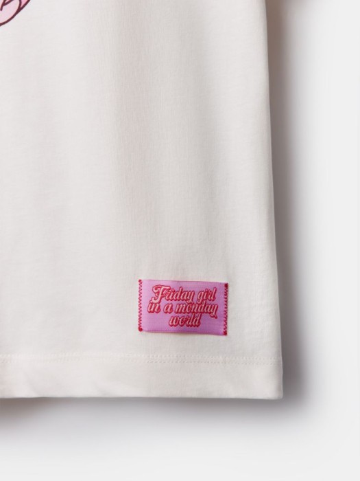 футболка оверсайз для девочек с принтом  x смешарики по цене 1499 руб вид справа