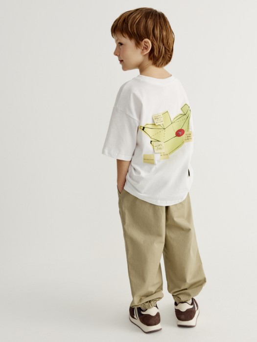 футболка оверсайз для мальчиков из коллекции art people с «обществом юных архитекторов» от бренда sela вид слева