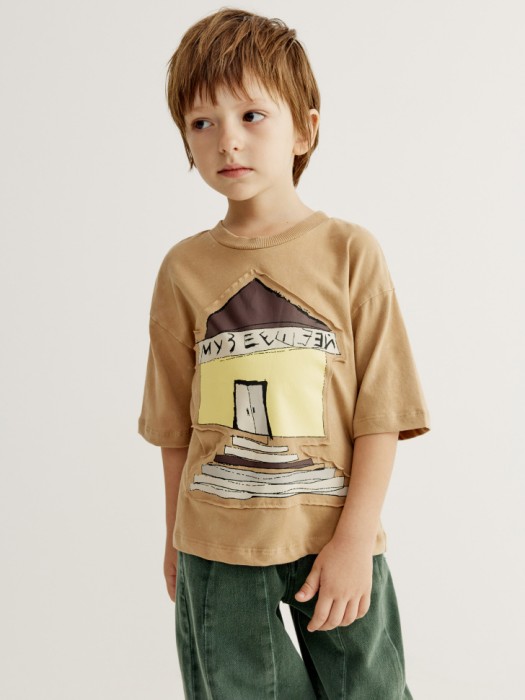 футболка оверсайз для мальчиков из коллекции art people с «обществом юных архитекторов» 4610517713896 фотография