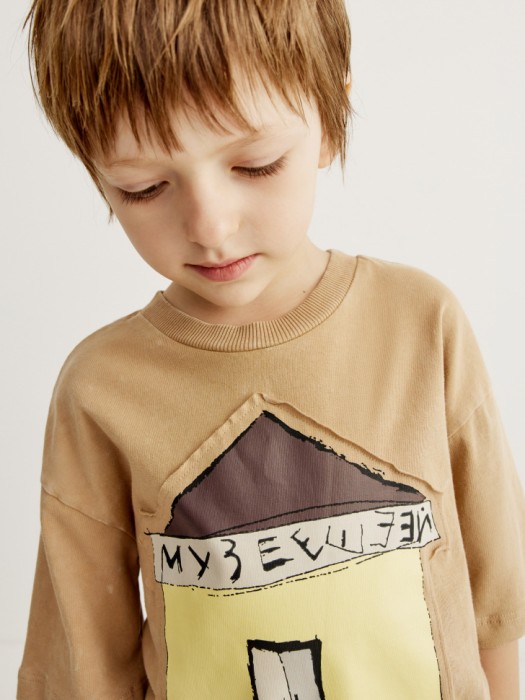 футболка оверсайз для мальчиков из коллекции art people с «обществом юных архитекторов» по цене 1299 руб вид справа