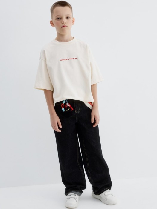 футболка оверсайз для мальчиков из коллекции  x мосфильм по цене 1299 руб вид справа