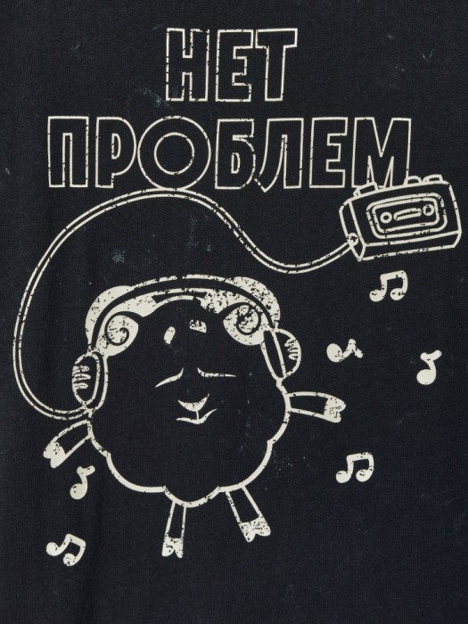 футболка оверсайз для мальчиков с принтом  x смешарики по цене 1299 руб вид справа