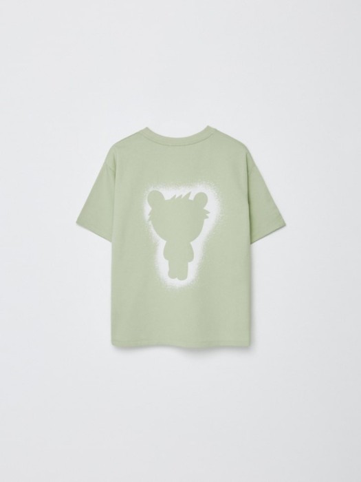 футболка оверсайз из футера с «вигге» из хлопка спереди