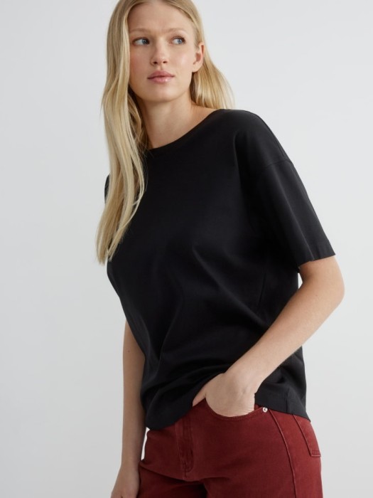 футболка оверсайз из мерсеризованного хлопка 4610517087904 фотография