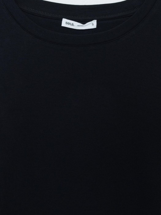 футболка оверсайз из мерсеризованного хлопка из хлопка спереди