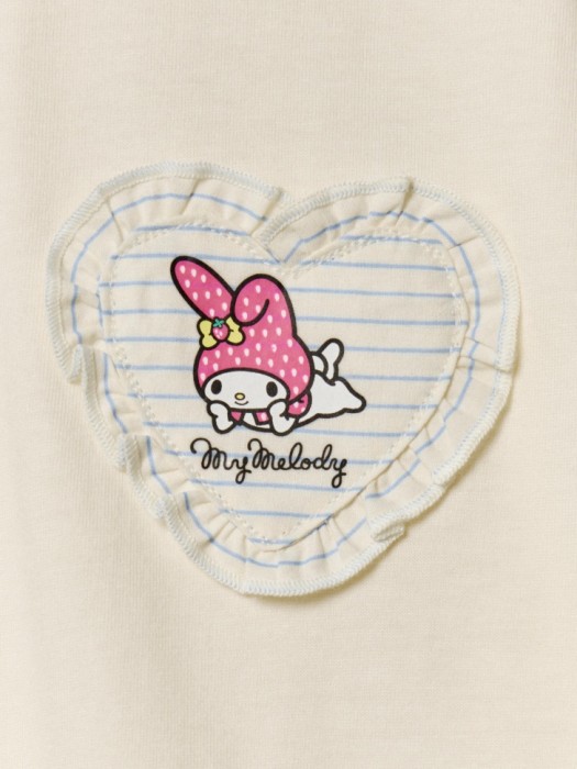 футболка оверсайз с аппликацией hello kitty my melody для девочек от бренда sela вид слева