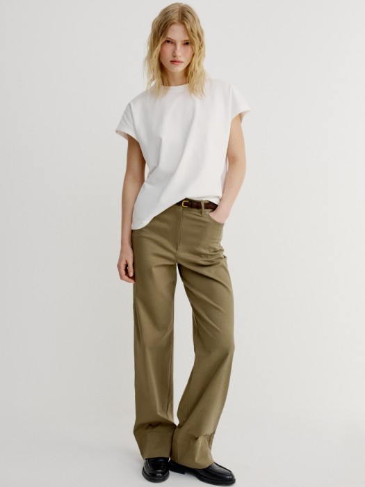 футболка оверсайз с коротким рукавом от бренда sela вид слева