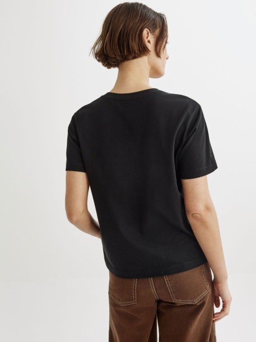 футболка оверсайз с отстрочками по цене 1299 руб вид справа