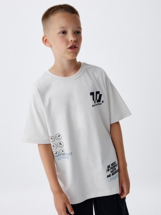 футболка оверсайз с принтом детская из коллекции  archive 4680798617947 фотография